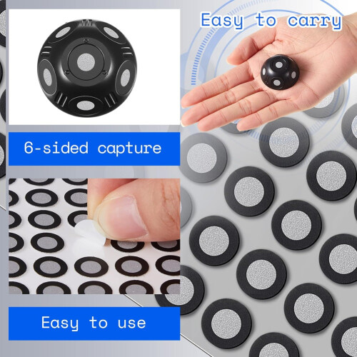 6 Pcs Multi-Angle  Set 6 Sided 100 Point 3D Scanner 6mm Dot Scanning Scanner Turntable ,for 3D Scanning 2