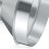 Aumento de Redutor de Duto de 8 A 4 Polegadas, Adaptador de Duto de Ar de Aço Galvanizado, Conector de Tubo Redondo Frisado, Acoplamento de Encaixe 5
