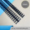 20pcs Plastic 30-Hole Loose Leaf Binders Ring Combs 85 Sheets Capacity for DIY Notebook Album Black 4