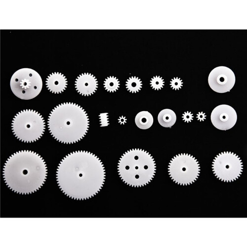 Different Styles White Plastic Gear Set 232 Pcs for RC Toys