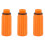 3pcs 16mm Male Thread Dia Plastic Oil Plug for Air Compressor Orange 1