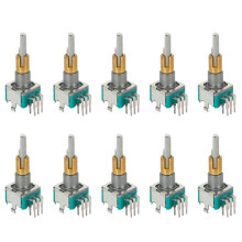 10X EC11EBB24C03 Encodeur Double Axe avec Interrupteur 30 Numéro de Positionnement 15 Poignée à Point D'Impulsion 25mm