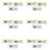Safetypin Clear Hard Plastic Name Tag Clip Holder 18 Pcs 1
