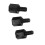 1000X Motherboard Nylon Hex Standoff Threaded Spacer M3 Thread 6+6mm Black 3