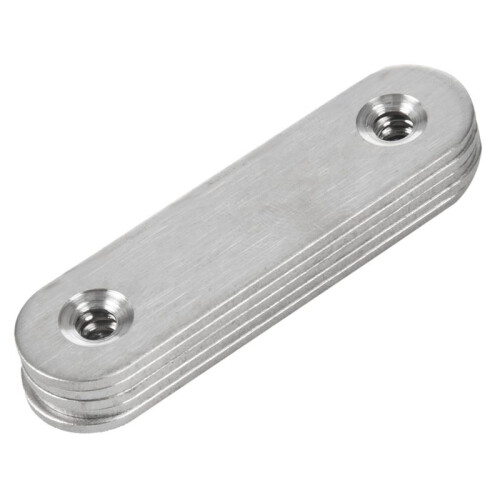 60mm x 16mm Straight Repair Joining Mending Flat Plate Bracket 100Pcs 2