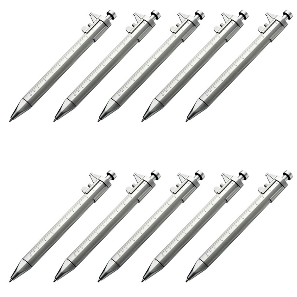 10Pcs Multifunction 1.0Mm Gel Ink Pen Vernier Caliper Roller Pen Stationery -Point Pens Ink 6032015666951
