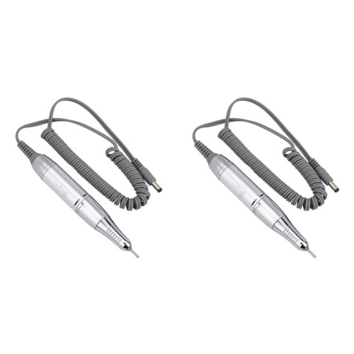 2X Ponceuse à Ongles Électrique Professionnelle, Poignée, Lime, Ponceuse, Accessoire de Manucure, Prise CC