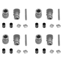 4X 3D Printer MK3 Drive Gear Extruder Dual Gears Kit Drive Gears Extrusion Wheel for Upgrade Prusa I3 MK2 MK2S