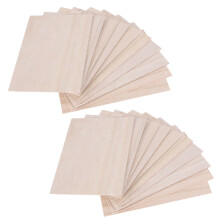 20Pcs Balsa Wood Sheets Wooden Plate 150 x 100 x 2mm For House Ship Model DIY