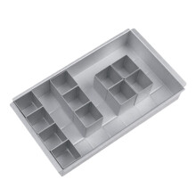 Moule Rectangulaire de GâTeau de NuméRo de Plateau de Cuisson de Moule de GâTeau D'Alliage D'Aluminium