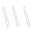 3mmx250mm Round Shape Solid Acrylic Rod Pmma Extruded Bar Clear 6Pcs 1