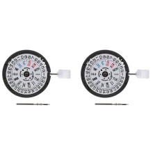 2X NH36/NH36A Automatisches Mechanisches Uhrwerk 24 Juwelen Weißes Datumsrad Krone Bei 3.0 Ersatz Des Uhrwerks