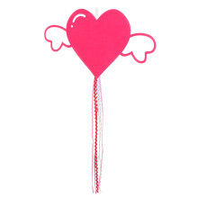 1Decoratieve Roze Hart Tuinvlag Valentijn Buiten Decoratie