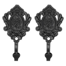 2St Robuuste Metalen Gordijnsierringen Met Bloemmotief Voor Woonkamer