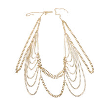 Metalen Schouderketting Met Opvallende Tassels