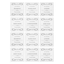 30St Handzeep En Lotion Labels Waterproof Voor Badkamer