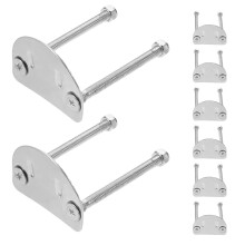 8St Rvs Roller Skate Beugelplaten Voor Vierwielers, Sterk &