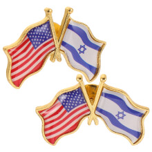 2St Usa Israël Pin - Collectible Broches Kleding