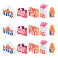 15St Heksenhuisjes Resin Miniaturen Voor En Terrarium