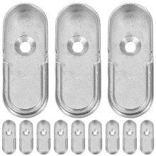 10Paren Zilveren Closet Hanger Rod Bracket Met Sterk Metalen Materiaal