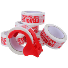 6Rollen Duurzame Fragiele Tape Met Dispenser Voor Paklijsten