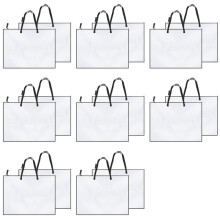 16 Er-Pack 19 X 25 Zoll Kunstportfolio-Hülle, Portfolio-Ordner für Kunstwerke, Poster Aufbewahrungstasche mit Reißverschluss und Ordner mit Griff