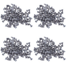 400X Stainless Steel Flat Phillips Self-Tapping Screw 12X3mm Silver