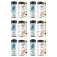 Kits de Prueba de Agua 16 en 1, Tiras de Prueba de Agua Potable de 600 Piezas, Tiras de Prueba de Agua de Grifo y de Pozo y Prueba de PH, Plomo, Cloro