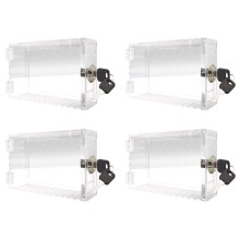 4X Universal Thermostat Lock Box with Key Thermostat Cover Fits Thermostats 7X4.5 Inches or Smaller
