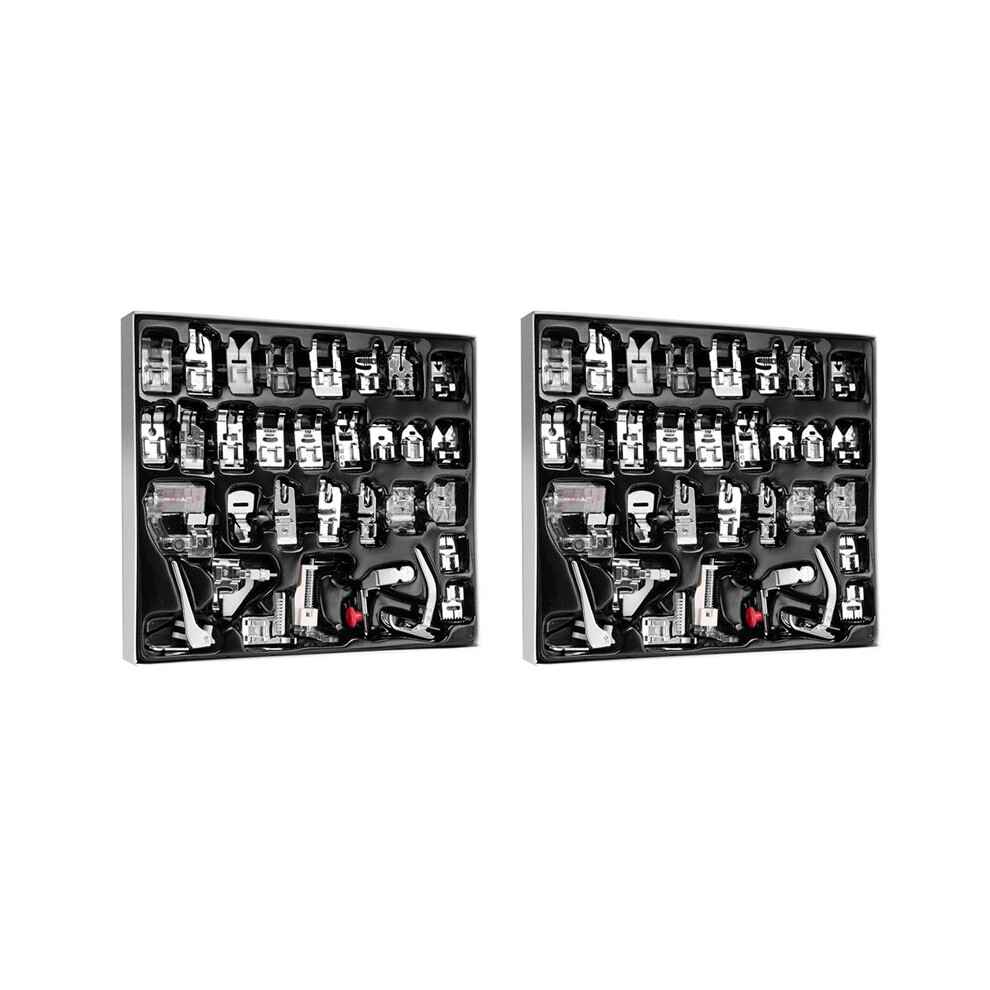 64 Pcs Sewing Machine Presser Foot Set, Snap Sewing Feet Fit For Singer, Babylock, Euro-Pro 6033071281867