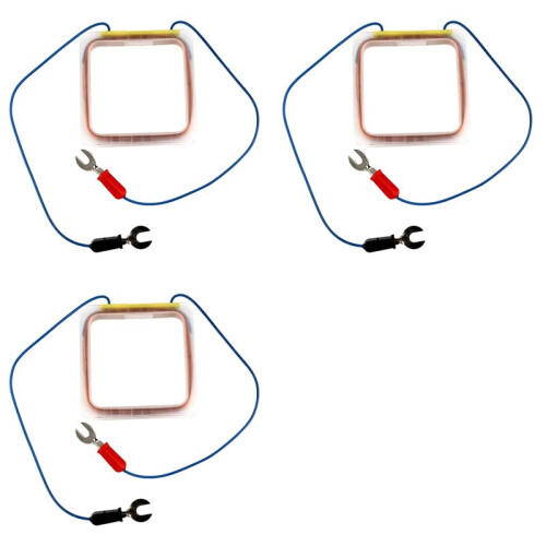 3X Square Coil Copper Coil Electromagnetic Experimental Instrument Physics Teaching Tool Square Coil Instrument