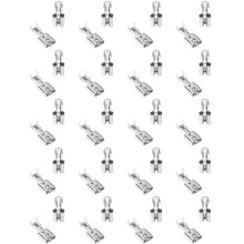2000pcs 6.3mm Uninsulated Female Spade Push Crimp Terminal Non Insulated 2.5mm²