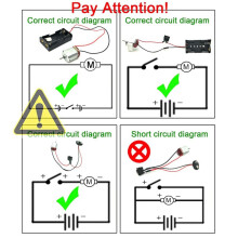 3X Motors Kit, Electric Hobby Motor 3V -12V 25000 RPM Strong Magnetic with Shaft Propeller,Battery Holder