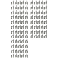 400Pcs Carbon Thermal Film Clamp Connector, Warm Floor Copper Plated Silver Clip Accessories, Floor Heating Film Clamp