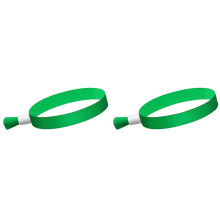 200 Stuks Stoffen Evenementenpolsbandjes, Gekleurde Polsbandjes voor Evenementen, voor Lichtgewicht Concertpolsband (Groen)