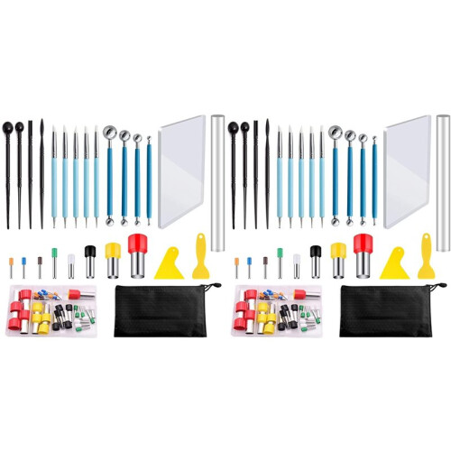 116Pcs Polymer Clay Tools Modelling Tool Set Sculpting Tool Kit for DIY Clay Ceramic Crafts for Crafts Sculpture