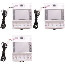3X AT4PTW WIFI Tuya Din Rail Digitale Thermostaat Incubator Temperatuurregelaar met Tijdschakelaar AC220V 100A voor Verwarming
