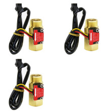 3pcs G1/2 Inch Water Flow Hall Sensor Flow Meter for Industrial Turbine Flowmeter Water Flow Sensor YF-B2