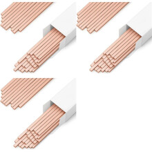 120 Staven 15% Zilveren Soldeerstaven - Platte Fosforkoper Lasstaven voor HVAC, Airconditioners, Soldeerlegering 25 cm