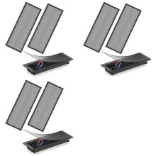 6X Floor Vent Covers,4x12In Magnetic Vent Covers Mesh Screen Air Vent Filter,Floor Register Vent Covers for Home Floor,A