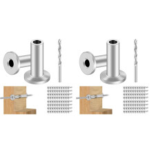 160 Stuks Roestvrijstalen Beschermhoezen voor 1/8 Inch Staaldraadkabelleuning, T316 Maritieme Bescherming voor Houten Palen A