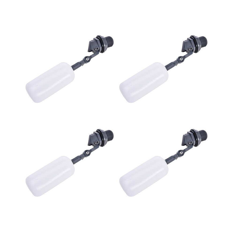 4X Dn15 Adjustable 1/2Inch Floating Auto Fill Valve Fill Tank Water Level Control 1/2In Thread Float Valves 6033720912739
