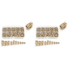840Pcs M3/M4/M5 Threaded Inserts Assortment Kit for Components,Brass Knurled Nuts,Insert By Heat Into Plastic Parts