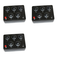3X Boîte de Résistance Noire Boîte de Résistance à Décades Variables 0-9999.9 Ohm Équipement Expérimental Physique et Électrique
