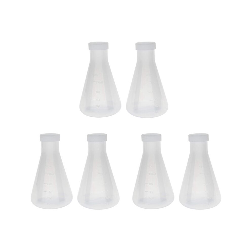 Photos - Tyre Pressure Gauge 3X Laboratory Graduated Plastic Conical Erlenmeyer Flask, Measurable, Smooth Thick Wall, Two Bottles of 250Ml