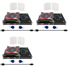 3X Upgraded 512k Proxmark3 Easy V3.0 RDV4 Memory ID M1 IC Built-in RFID Card Reader Integrated Antenna Decryptor Decoder