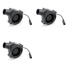 3X DC12V 1.5A BBQ Blower Fan Smelting Metal Cooling Fans Portable Handheld Barbecue Blower Camping