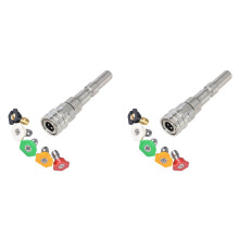 2X High Pressure Wash Tool Adaptor for Nilfisk KEW ALTO WAP CALM to 1/4inch Quick Connect with Spraying Nozzles