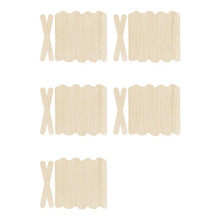 500Pcs Bâtonnets de  en Bois de 6 Pouces de Long X 3/4 Pouces de Large Bâtonnets de Friandises Bâtonnets de Glace pour les Travaux Manuels