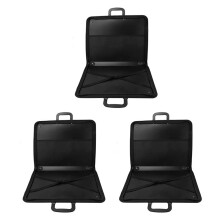 3X Art Portfolio Case with Zipper,Artist Carrying Case Poster Board,Tote Bag for Art Storage Folder